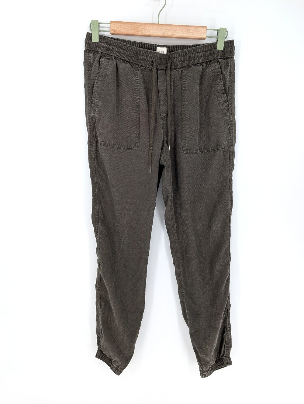 GAP Women's Pull-on Tencel Casual Jogger Pants Dark Green XS